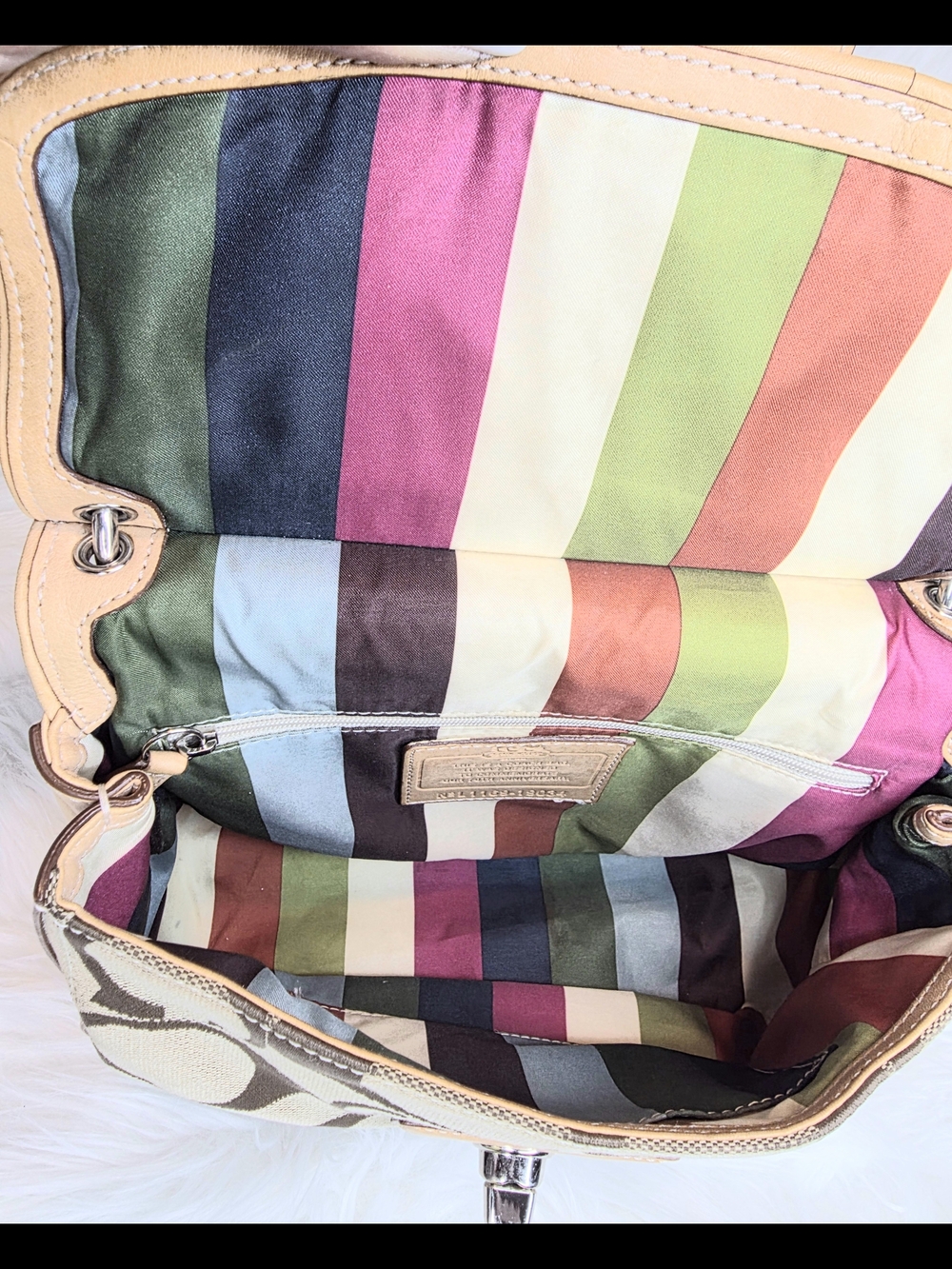 Coach 70th Anniversary LE Willis Legacy Bag & Tri Fold Compact Wallet Bag Strap - Picture 8 of 17
